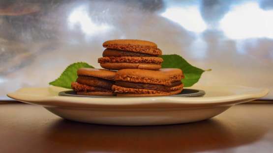 Macarons de chocolate a la flor de sal